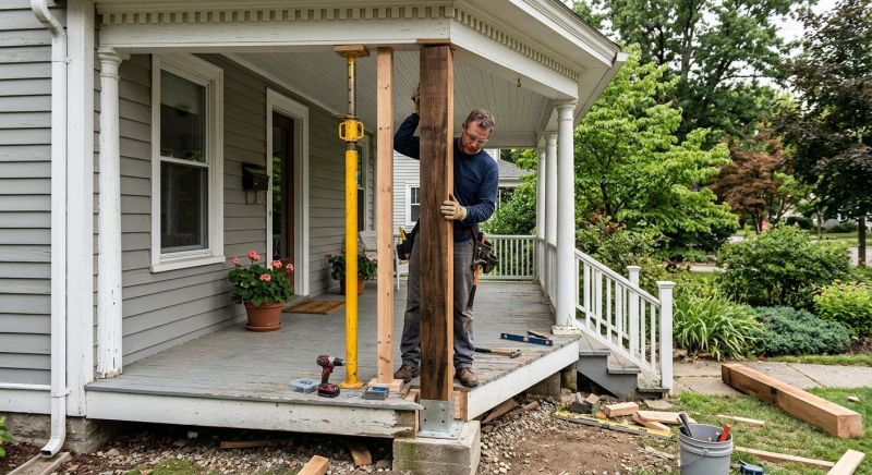 Balcony Post Repair in Redmond, WA