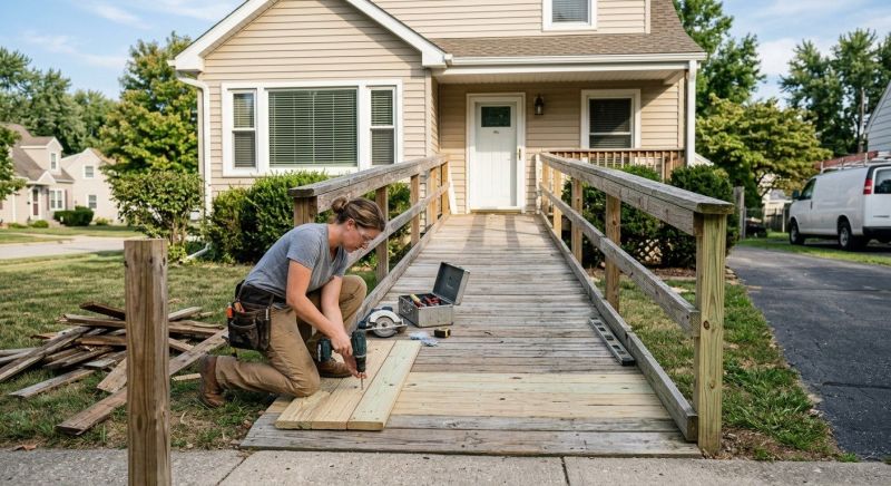 Handicap Ramp Construction in Wilmington, NC