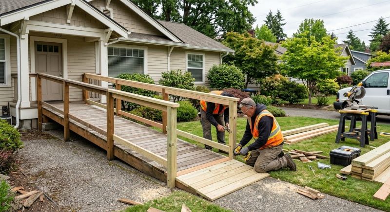 Handicap Ramp Installation in Conroe, TX