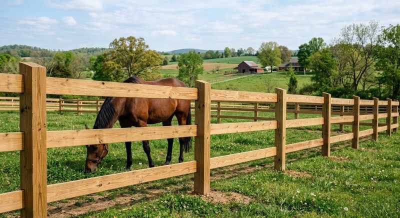 Horse Fence Replacement in Roseville, CA
