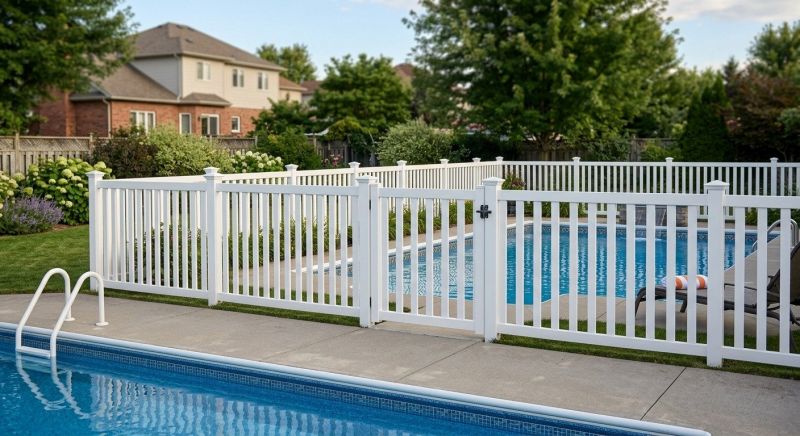 Vinyl Pool Fence Installation in Alpharetta, GA