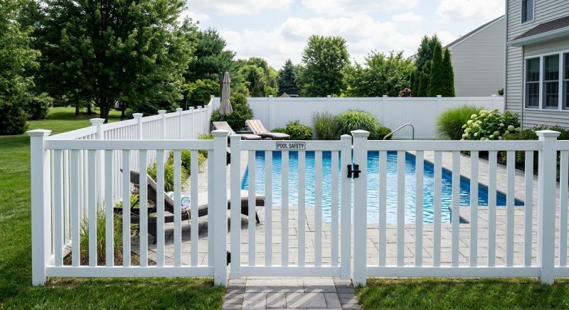 Vinyl Pool Fence Installation in South Houston, TX