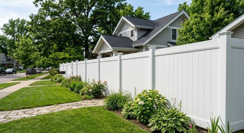 White Pvc Fence Installation in South Houston, TX