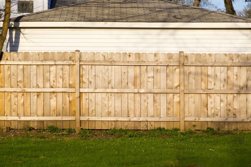 Wood Plank Fence Installation in Pearland, TX