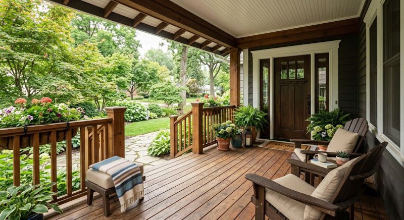 Wood Porch Construction in Boston, MA
