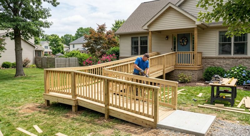 Wood Ramp Construction in Kansas City, KS