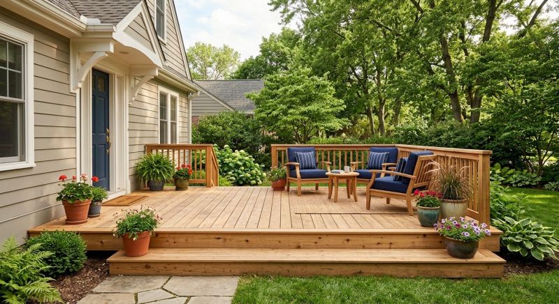 Wooden Patio Installation in Stamford, CT