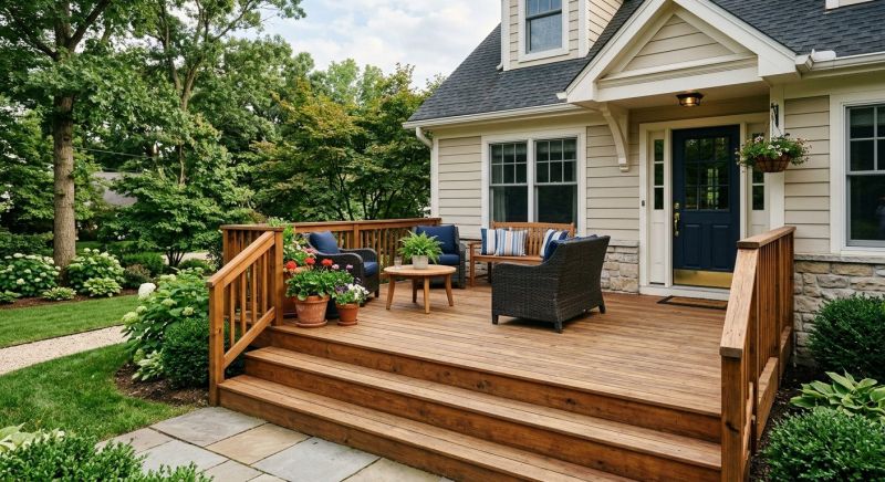 Wooden Veranda Construction in Boston, MA